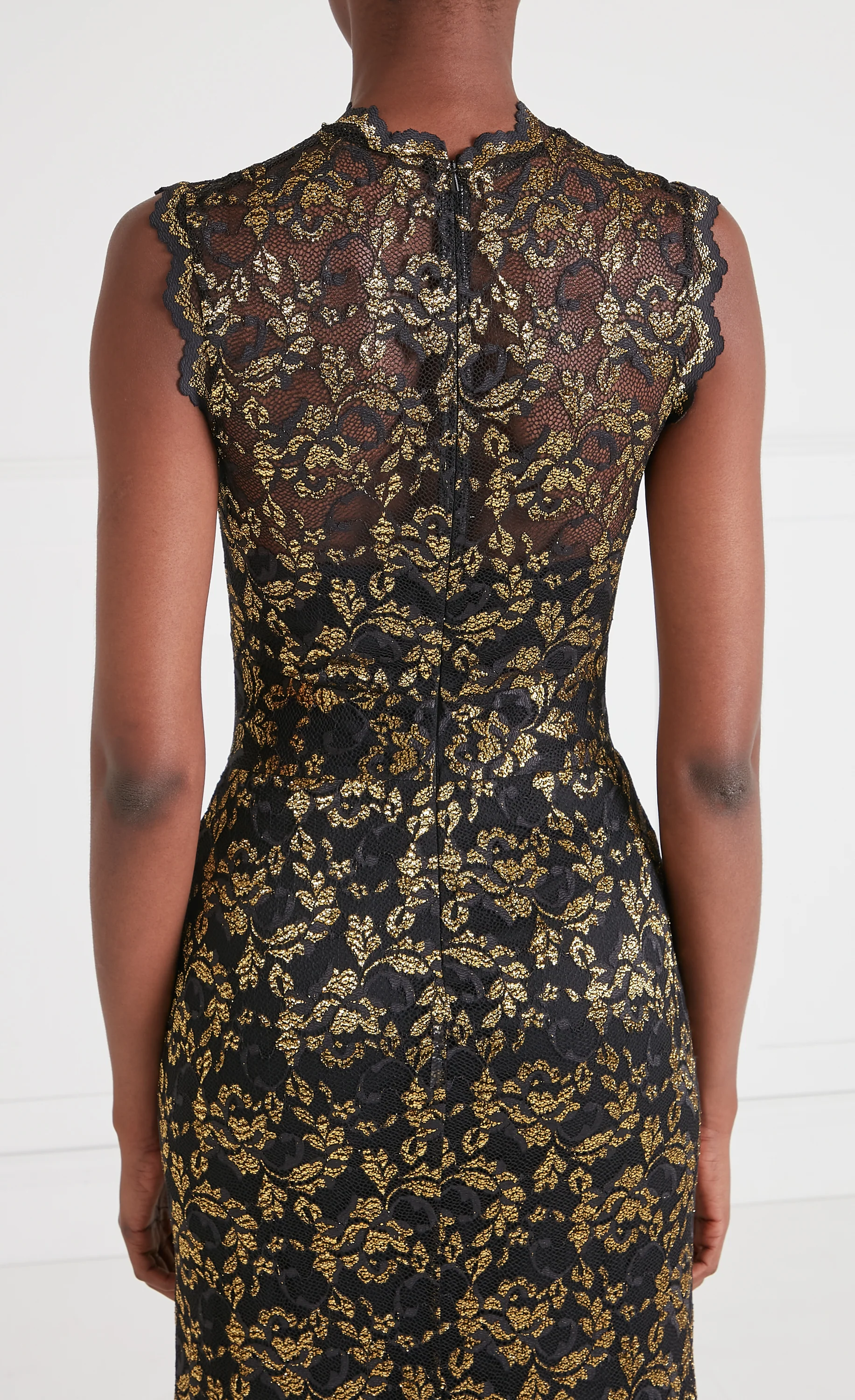 Orris Sleeveless Gown - Gold & Black - Image 6