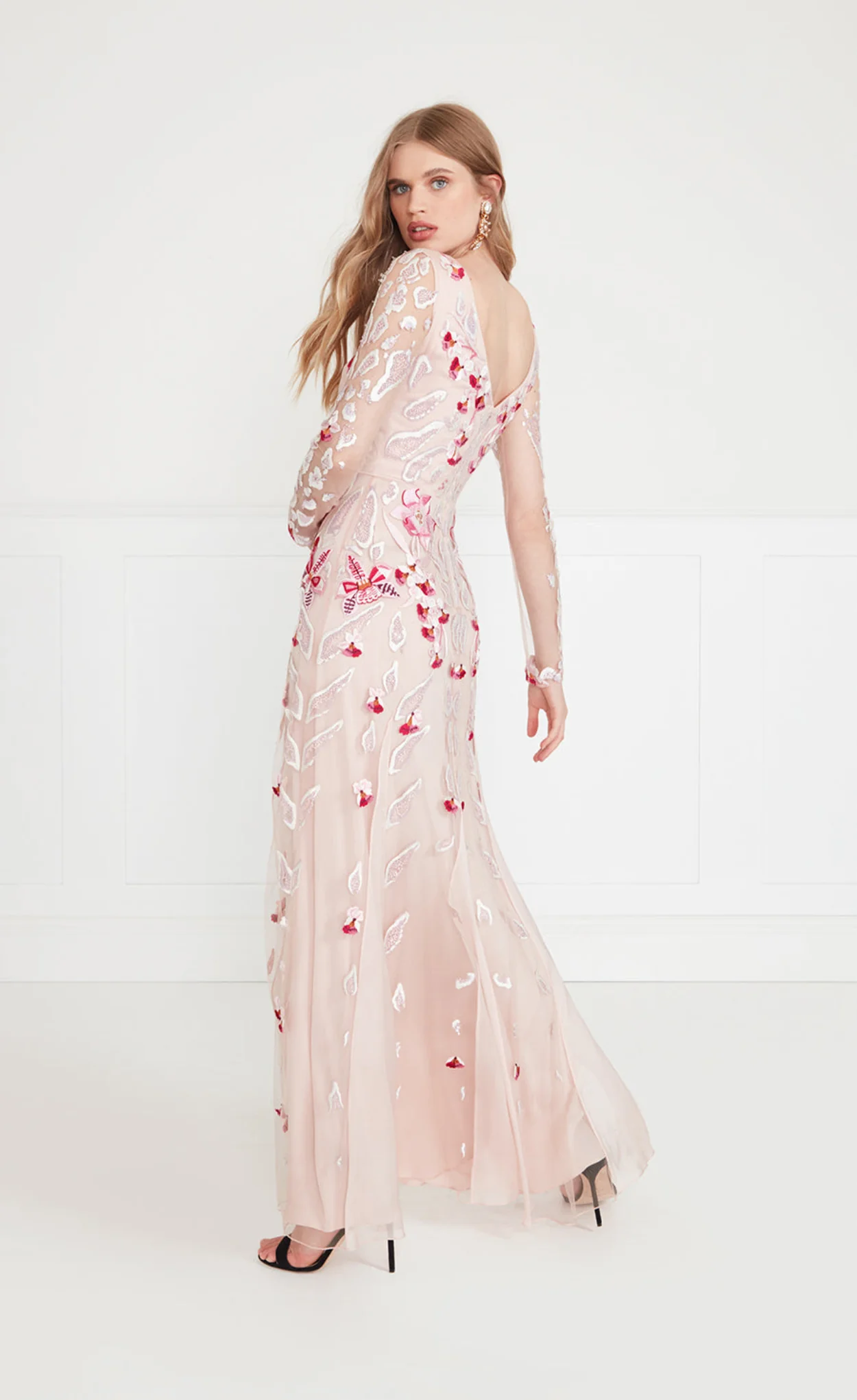 Pardus Sleeved Gown - Rosewater - Image 4