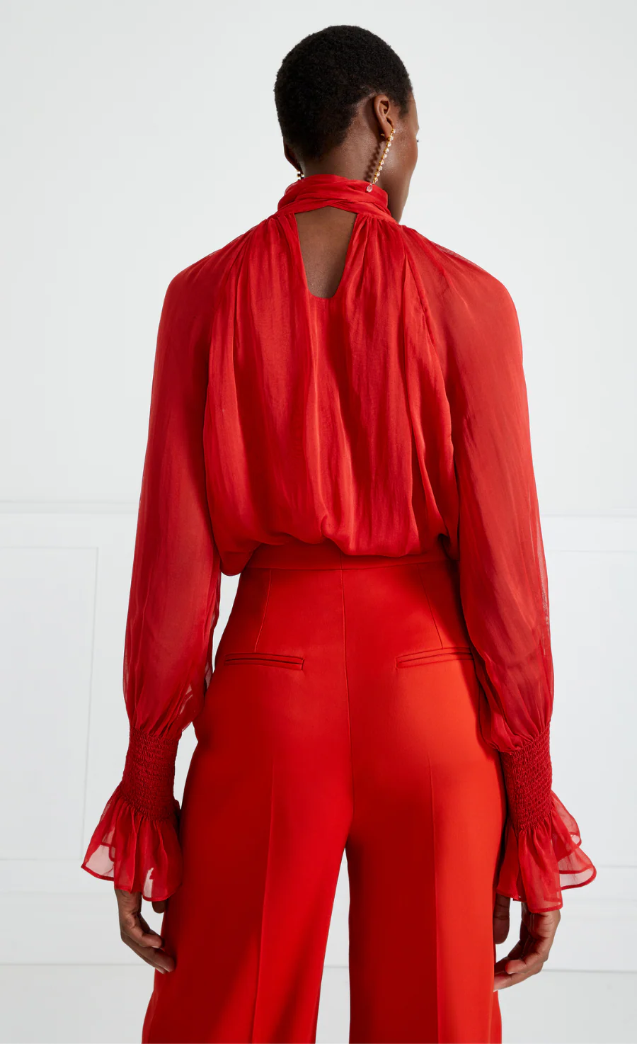 Quintette Blouse - Poppy Red - Image 4