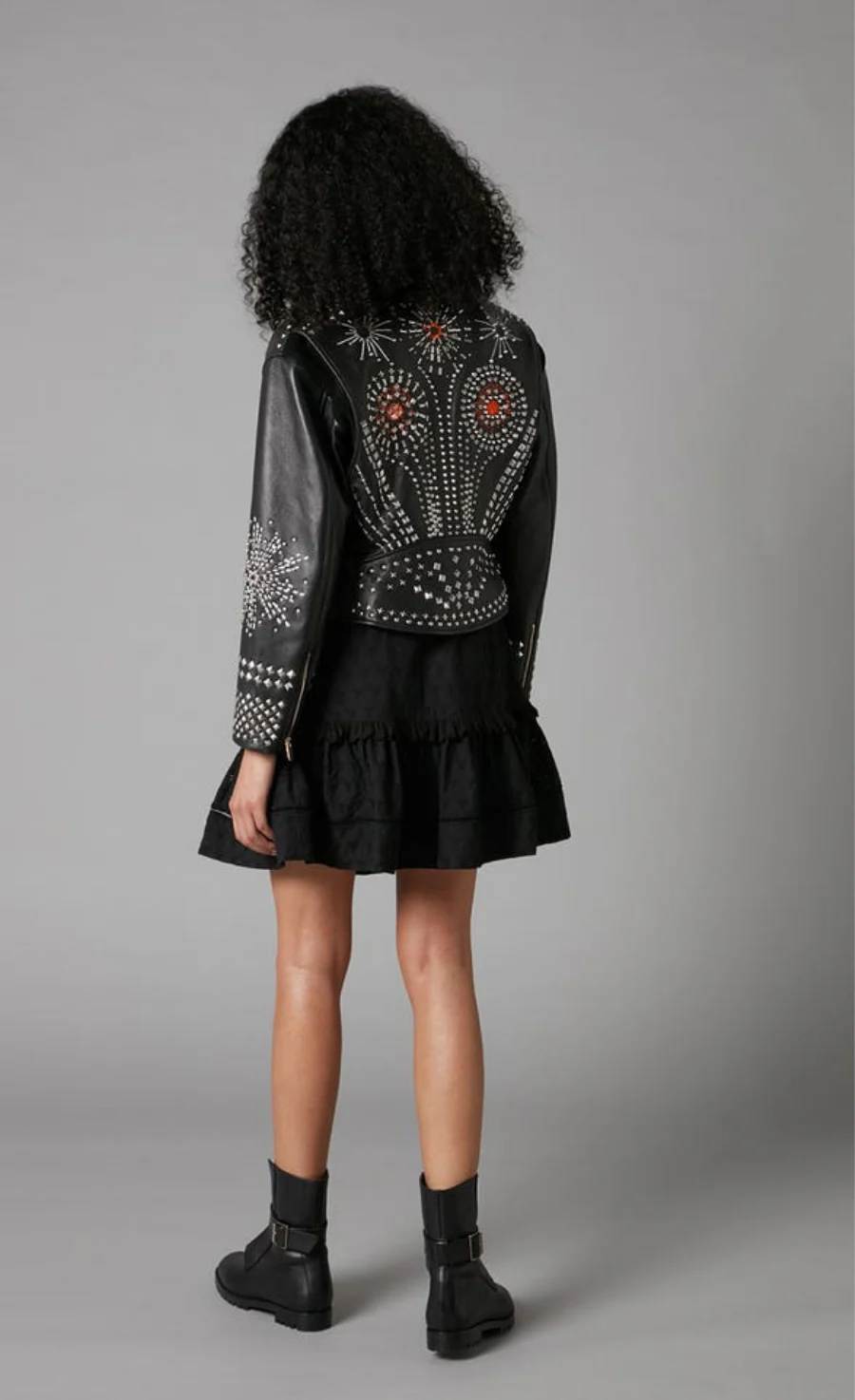 Rebel Leather Jacket - Black - Image 4