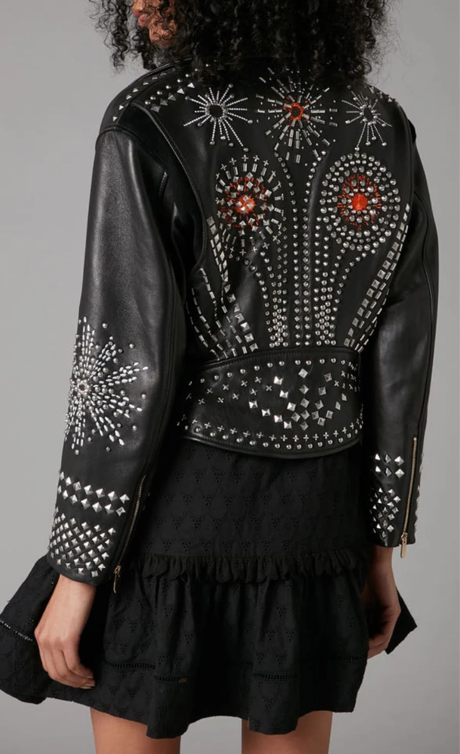 Rebel Leather Jacket - Black - Image 5