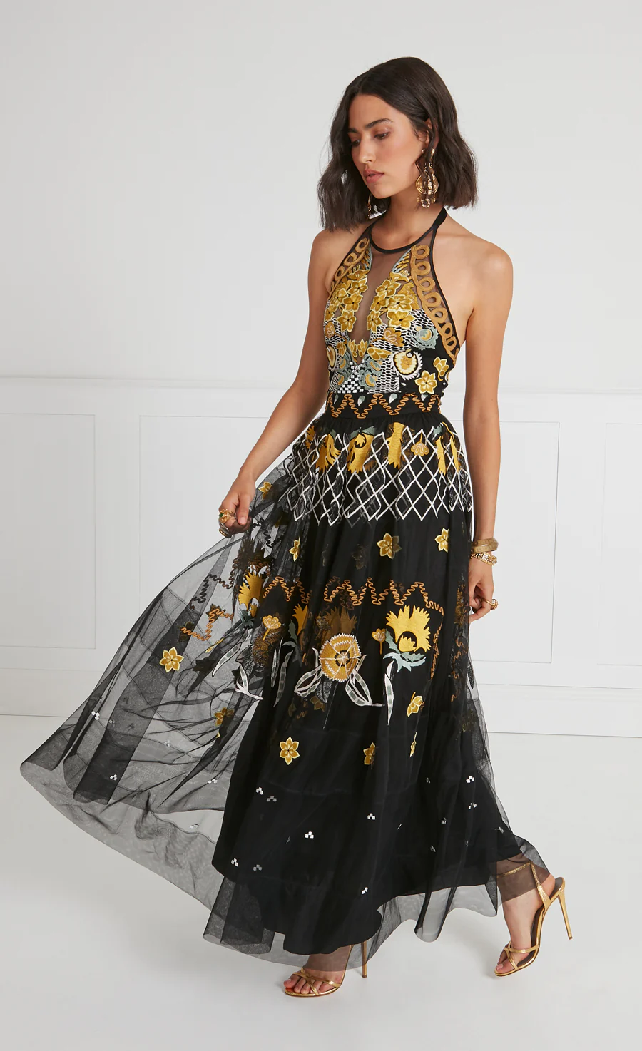 Remi Halter Dress - Black - Image 3