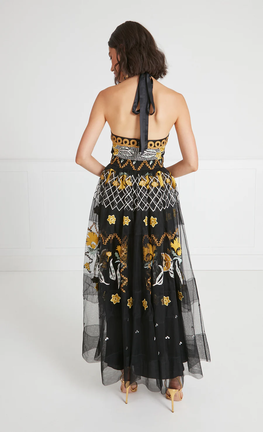 Remi Halter Dress - Black - Image 4