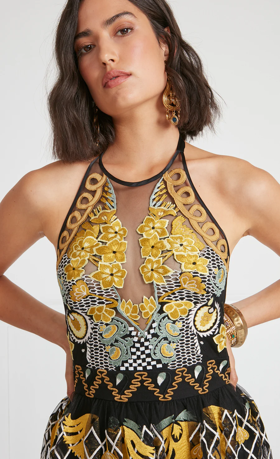 Remi Halter Dress - Black - Image 5
