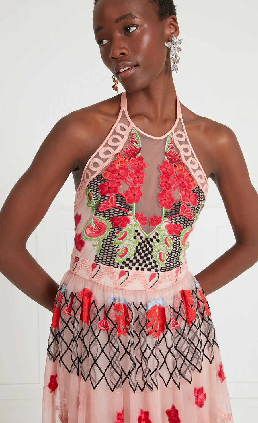 Remi Halter Dress - Blush - Image 5