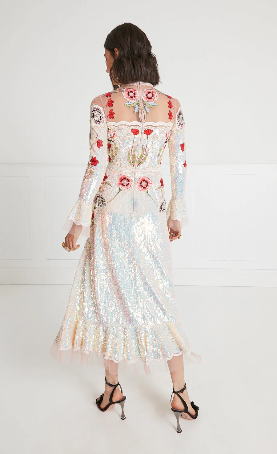 Remi Midi Show Dress - Iridescent Rose - Image 4