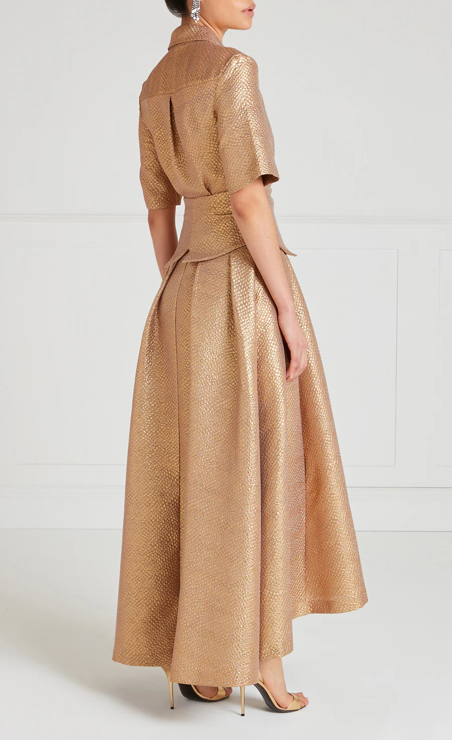 Rita Shirt Dress - Gold - Image 6