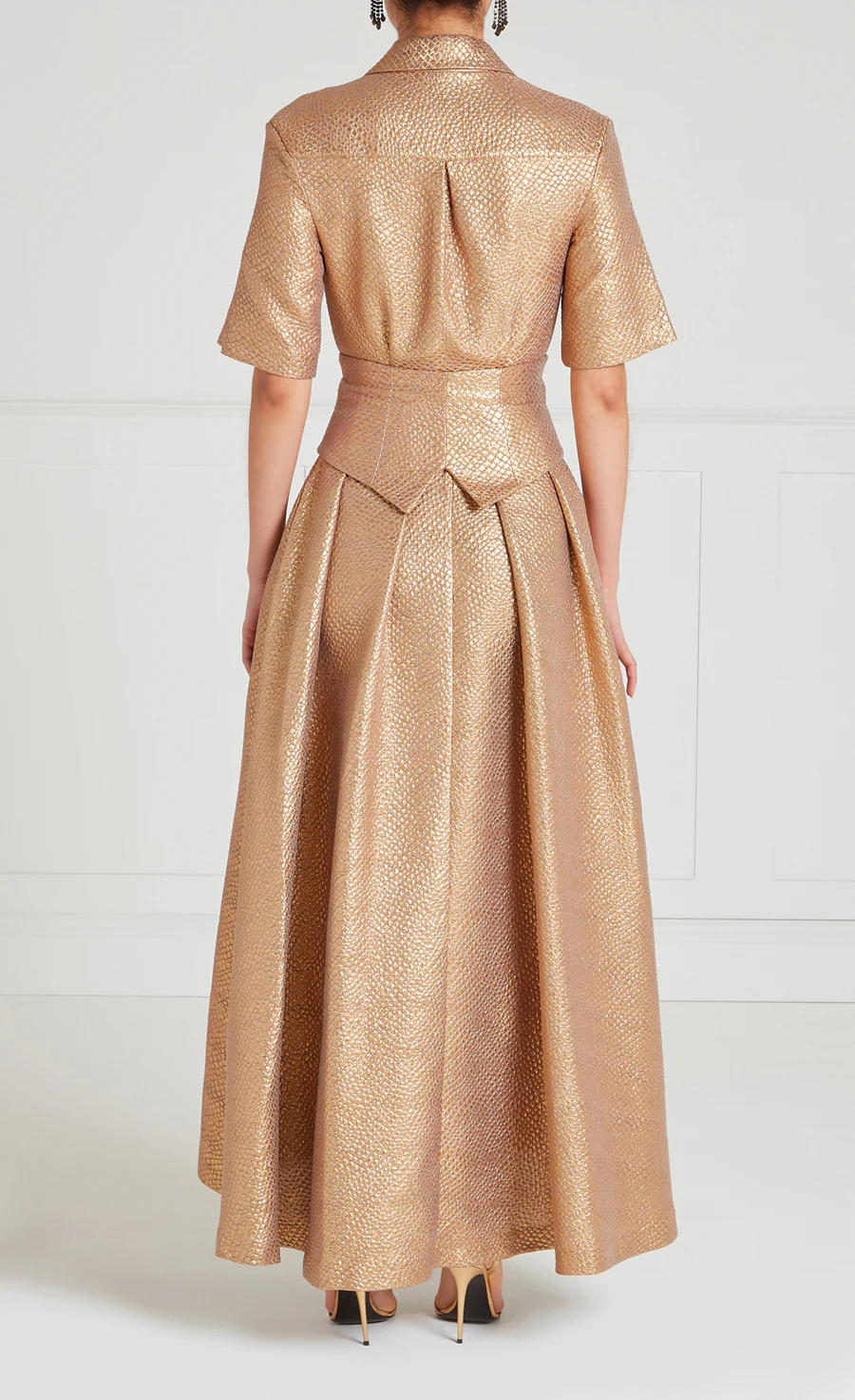 Rita Shirt Dress - Gold - Image 7