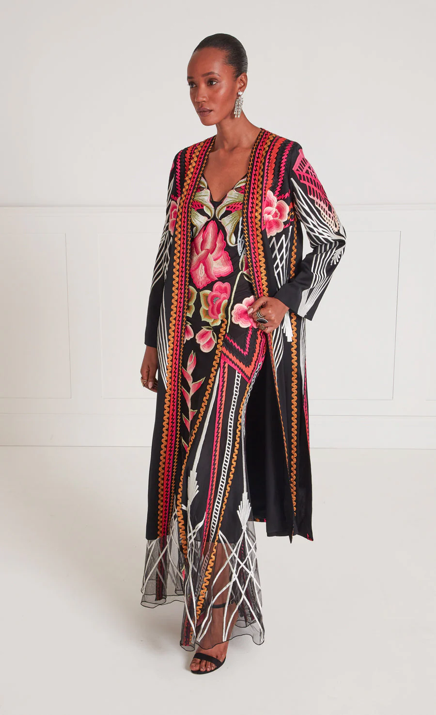 Romina Kimono - Black - Image 3
