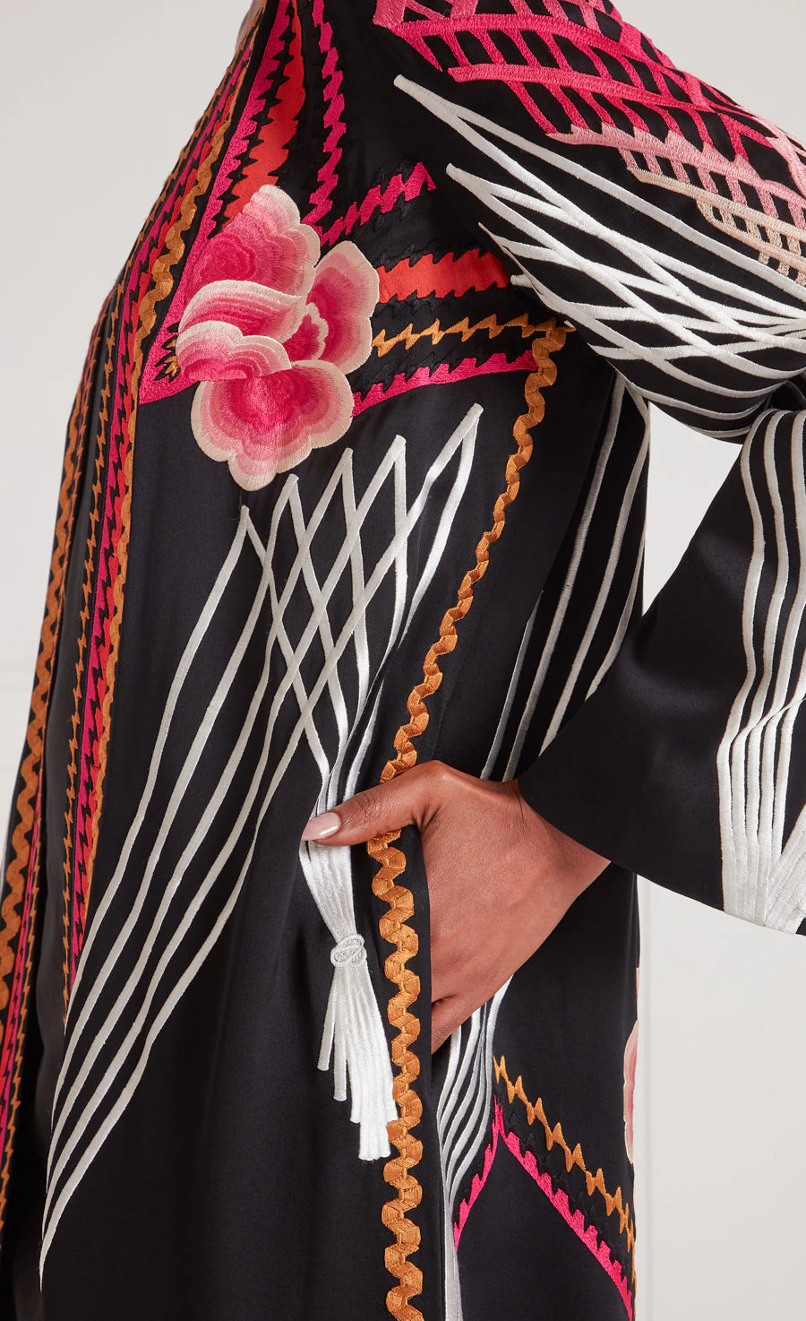 Romina Kimono - Black - Image 7