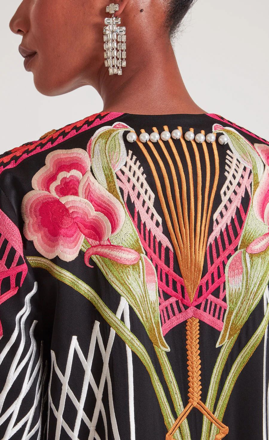 Romina Kimono - Black - Image 8