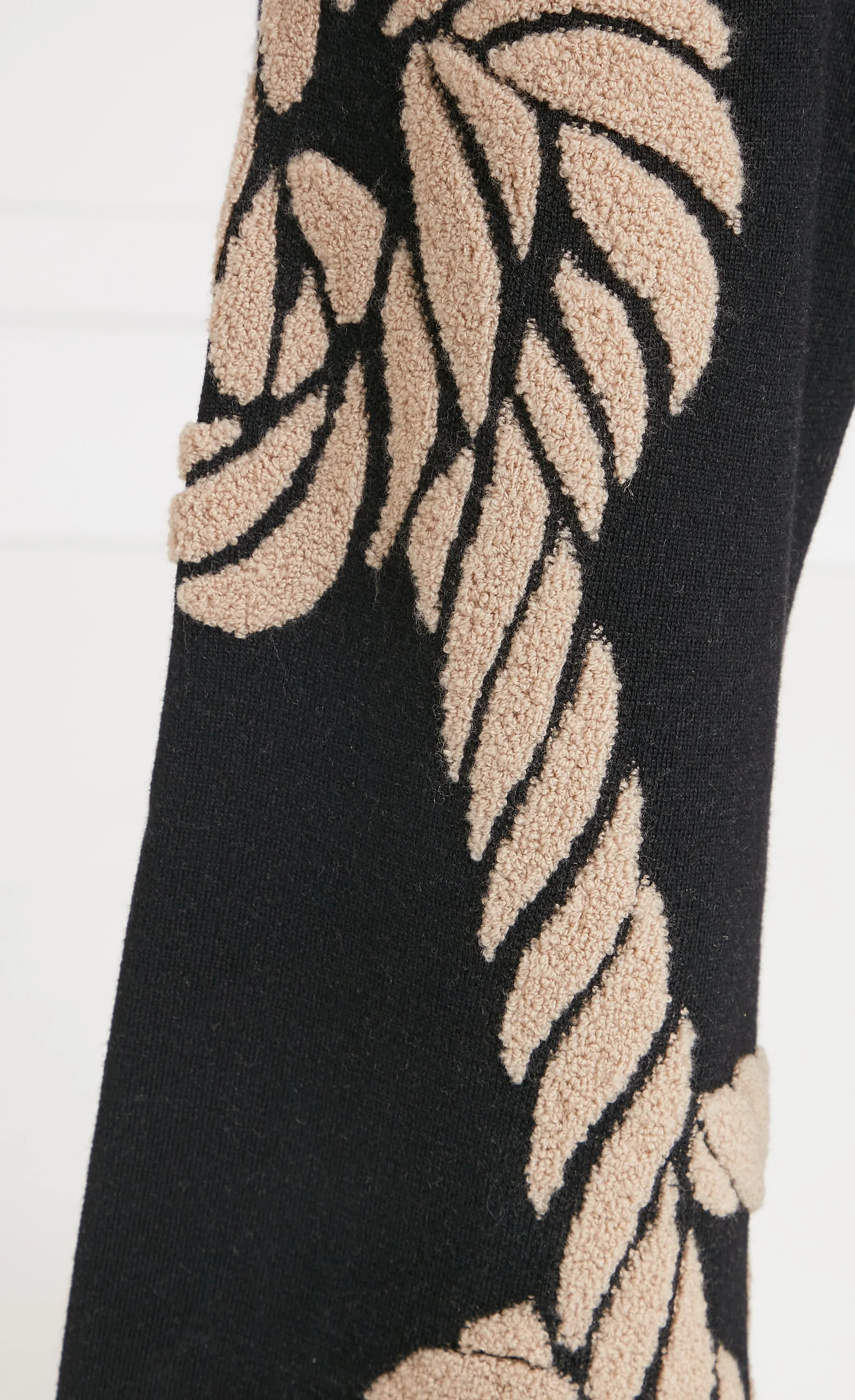 Rope Knit Jacket - Black - Image 6