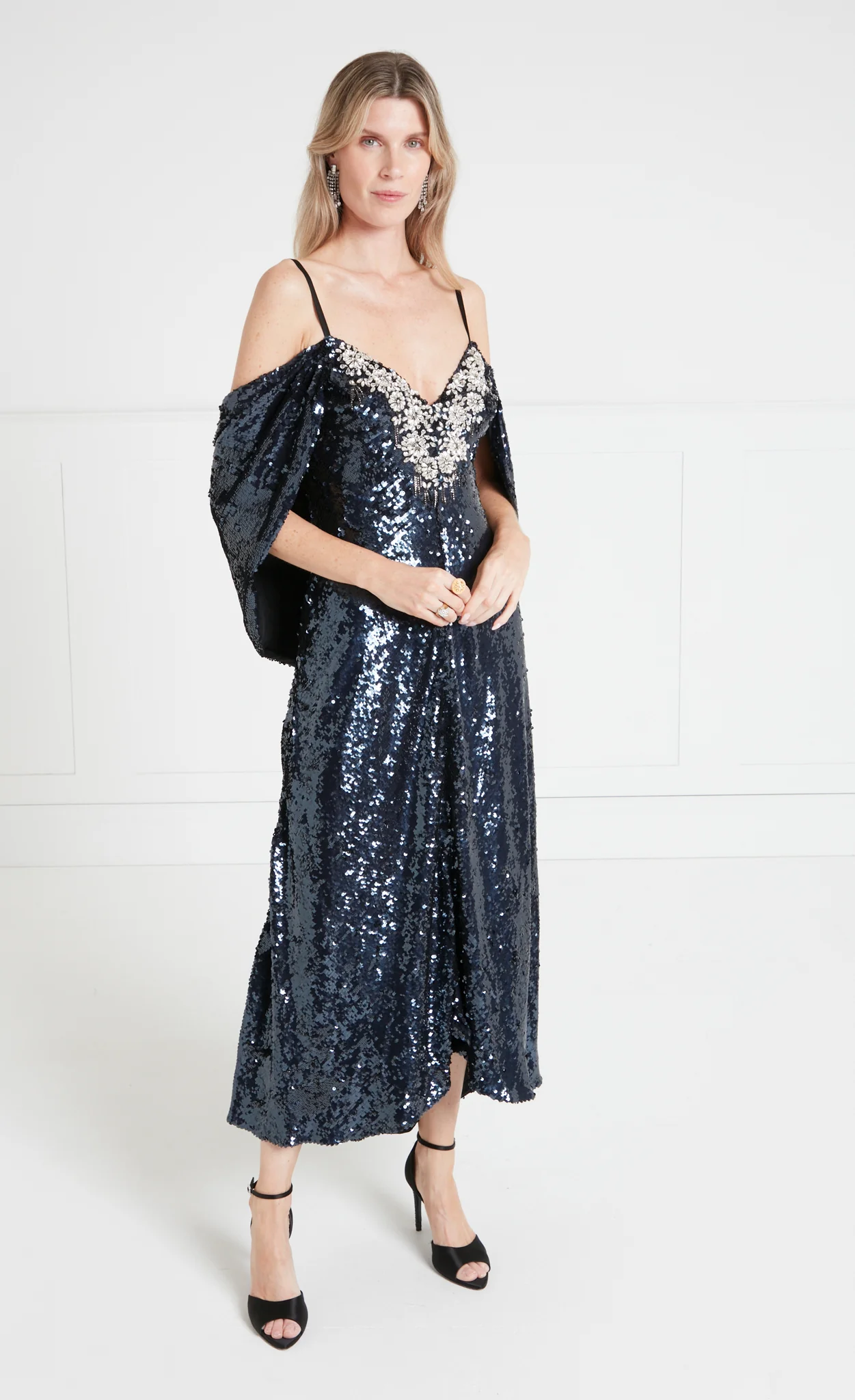 Salma Strappy Dress - Midnight - Image 2