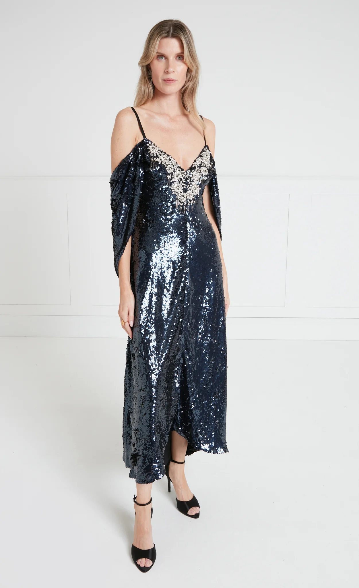 Salma Strappy Dress - Midnight - Image 3