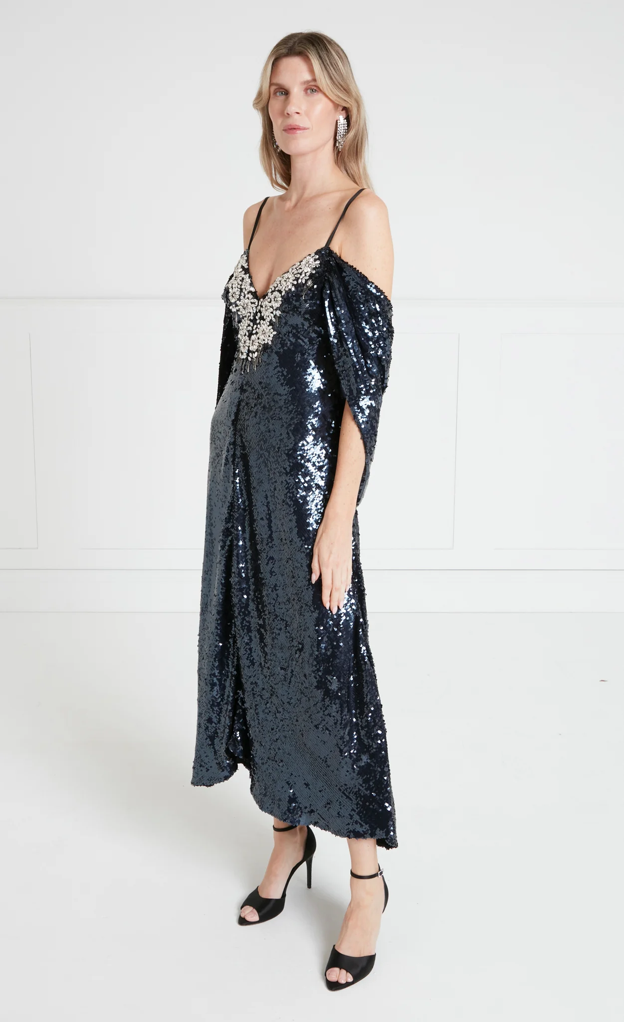 Salma Strappy Dress - Midnight - Image 4