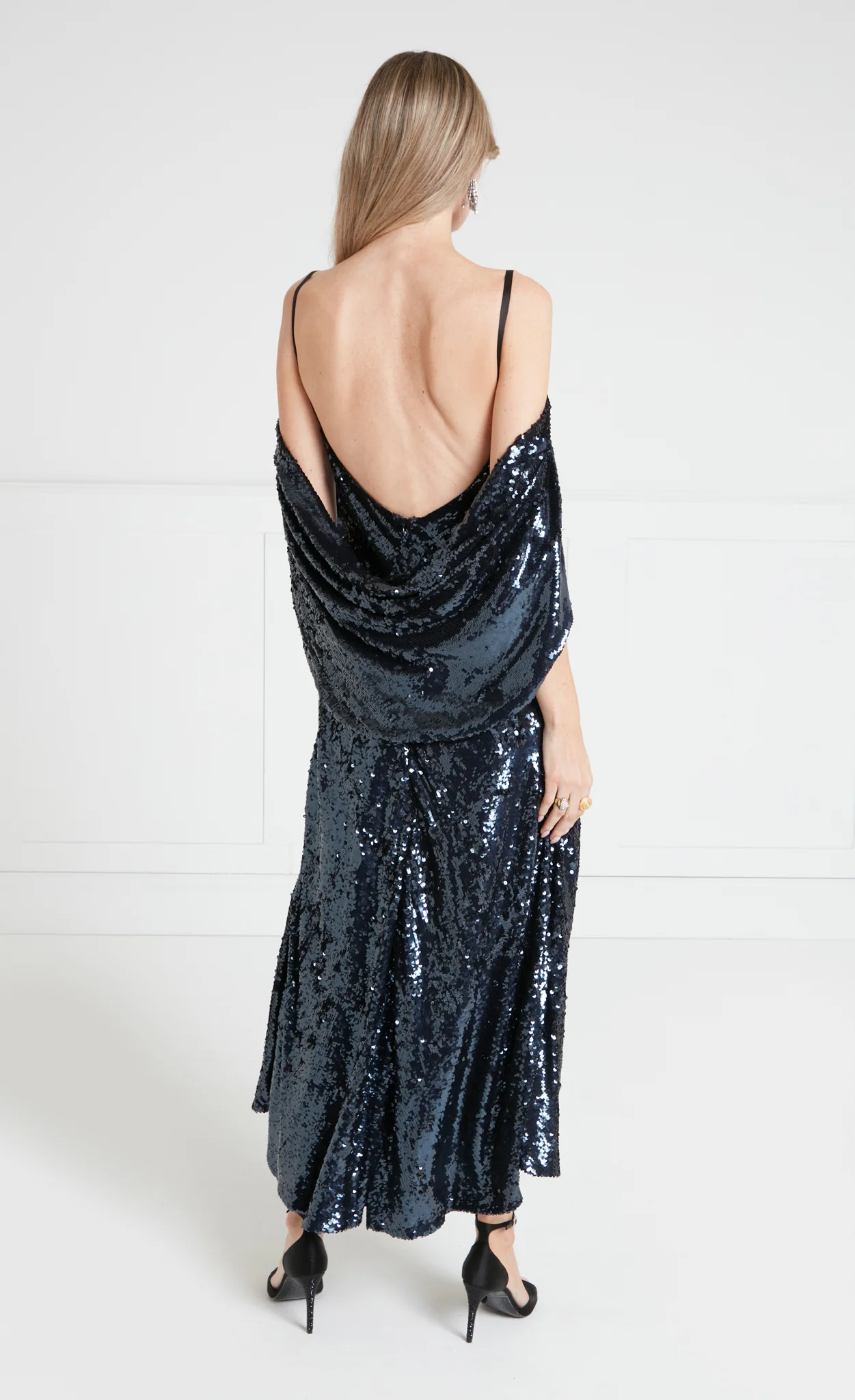 Salma Strappy Dress - Midnight - Image 5