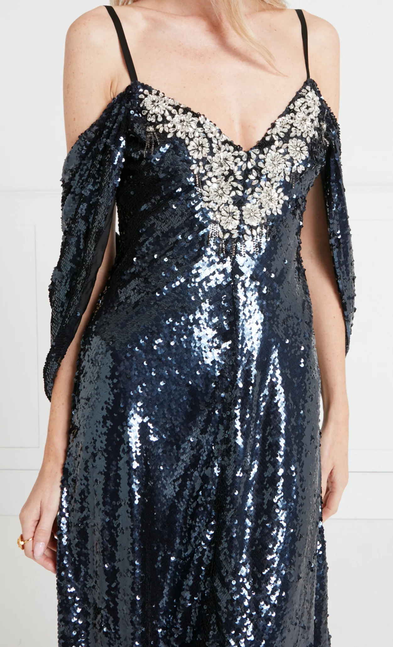 Salma Strappy Dress - Midnight - Image 6