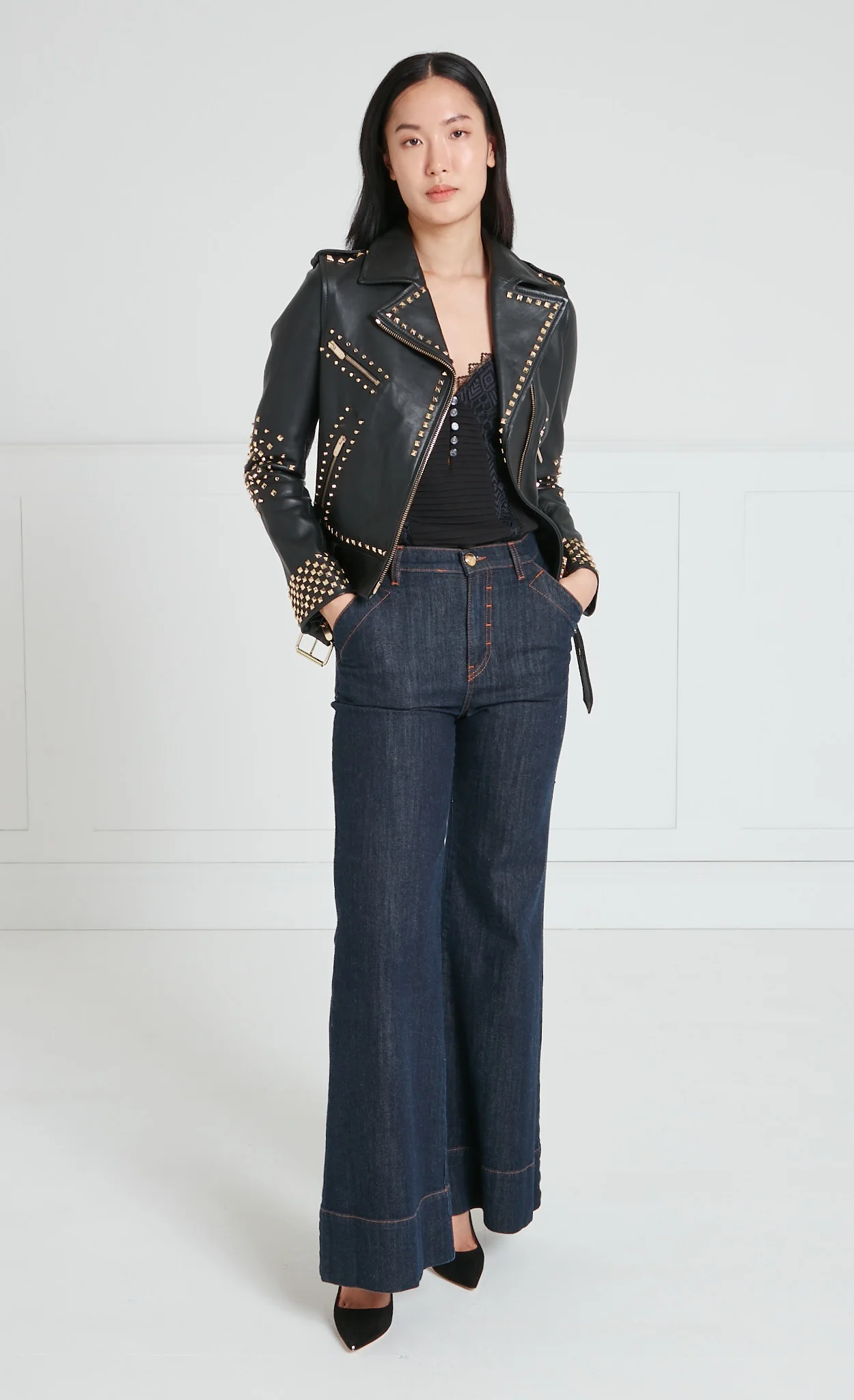 Samara Studded Jacket - Black - Image 7