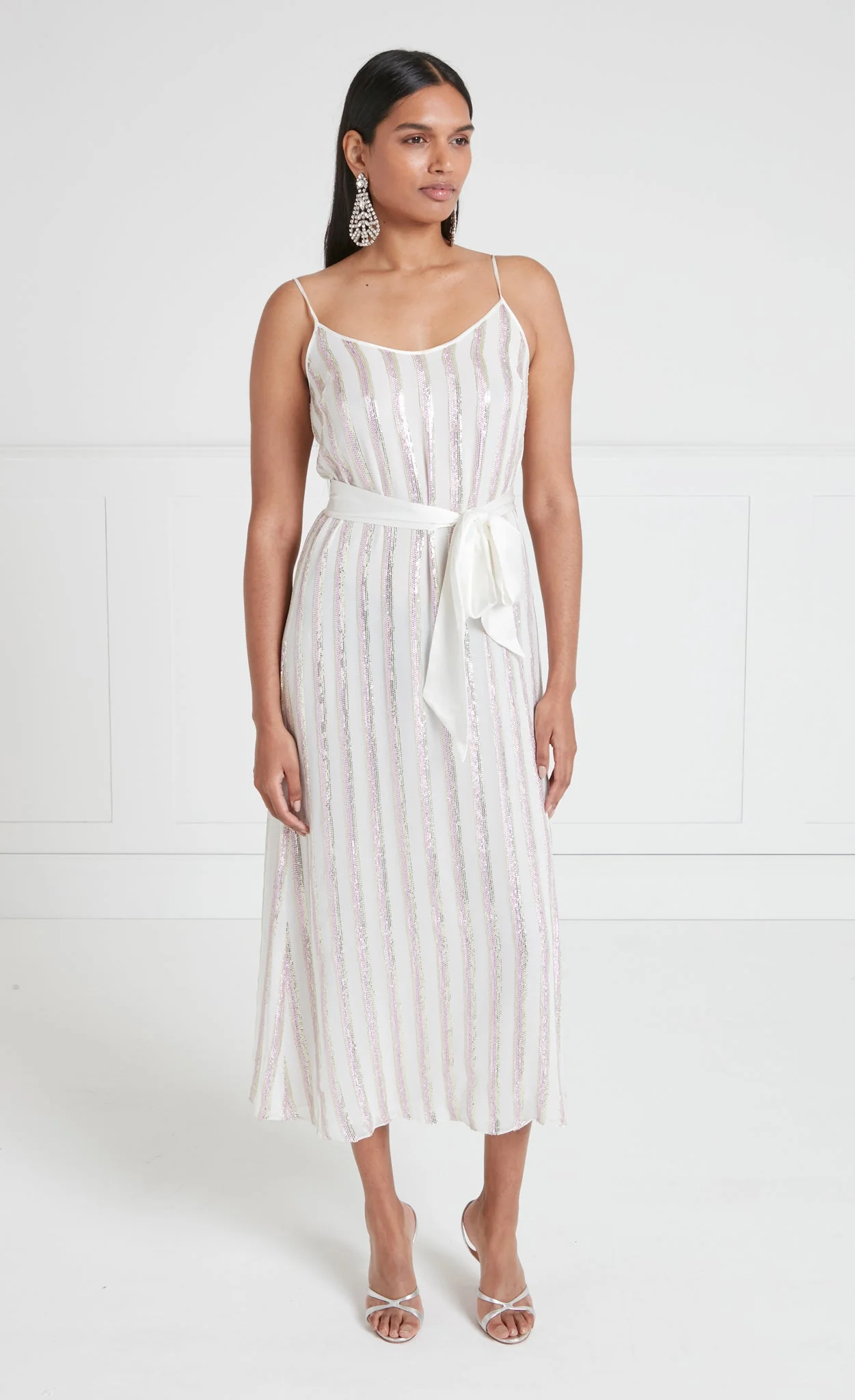 Selena Slip Dress - Cream - Image 2
