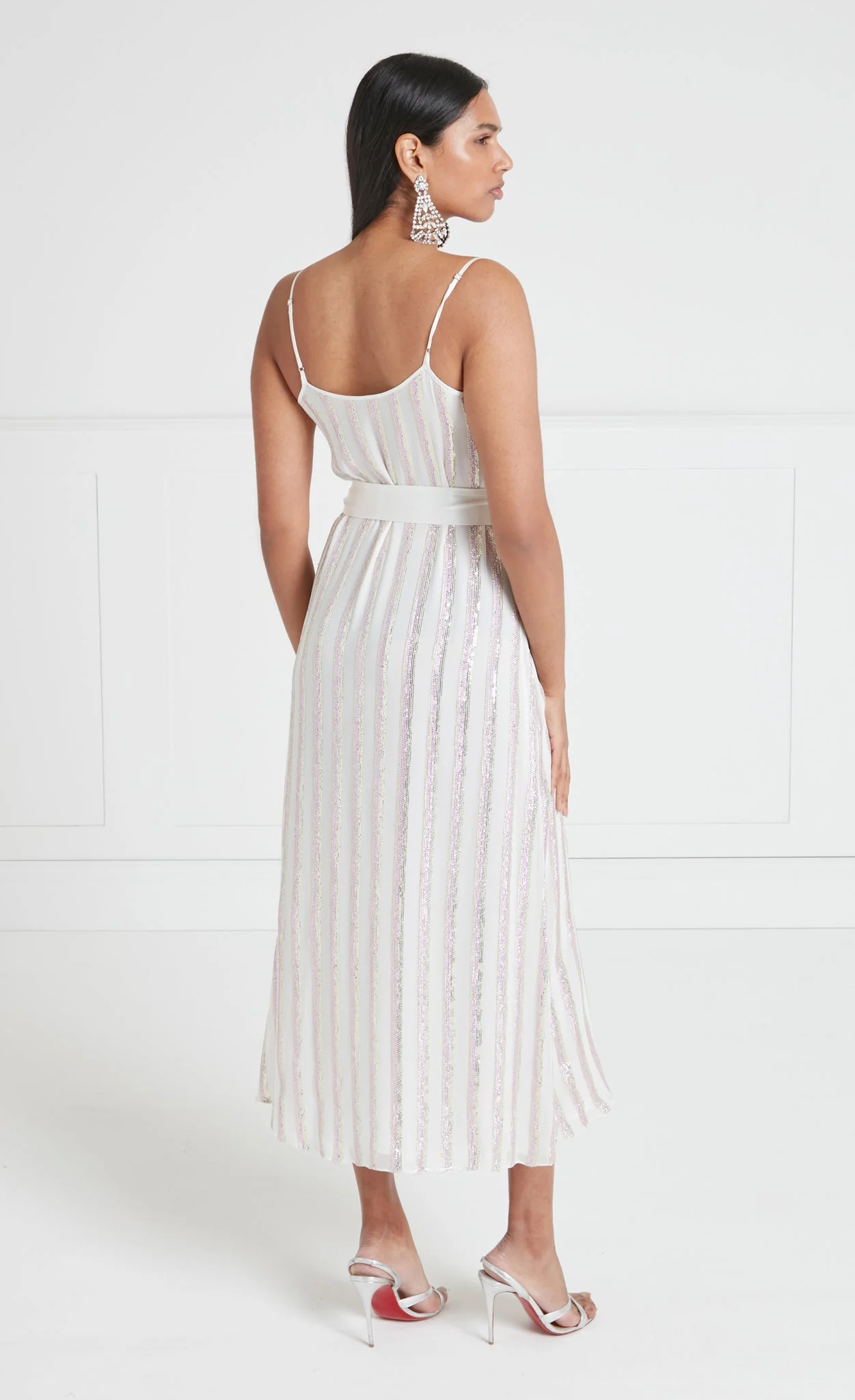 Selena Slip Dress - Cream - Image 4