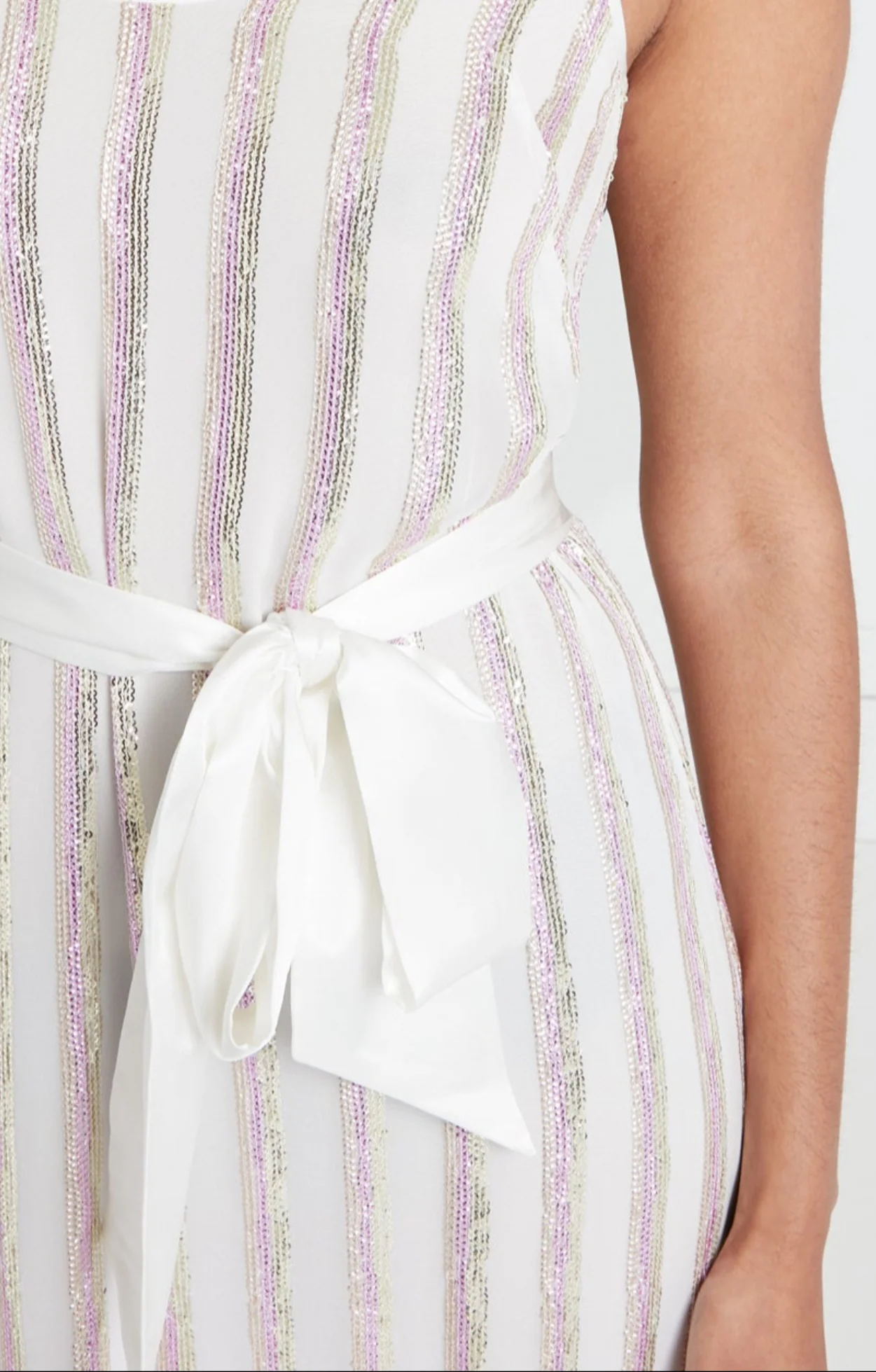 Selena Slip Dress - Cream - Image 5