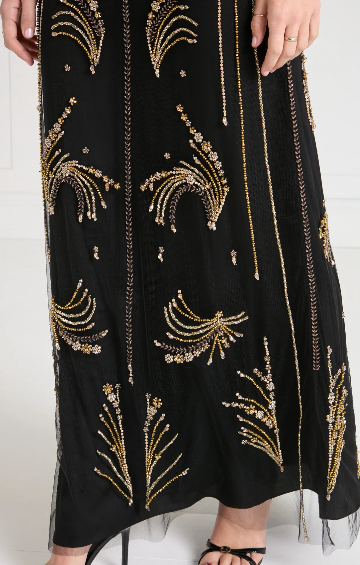 Serayha Gown - Black & Gold - Image 8