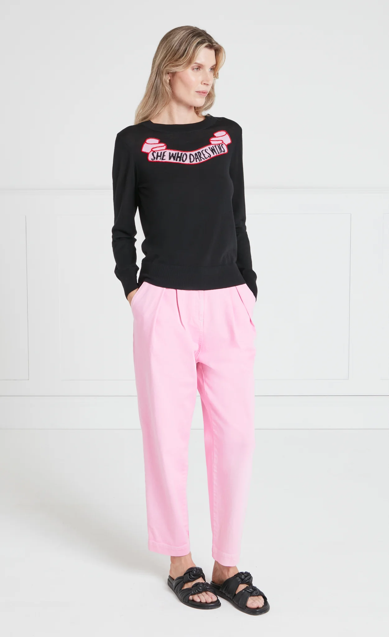 She Who Dares Jumper - Black - Image 6