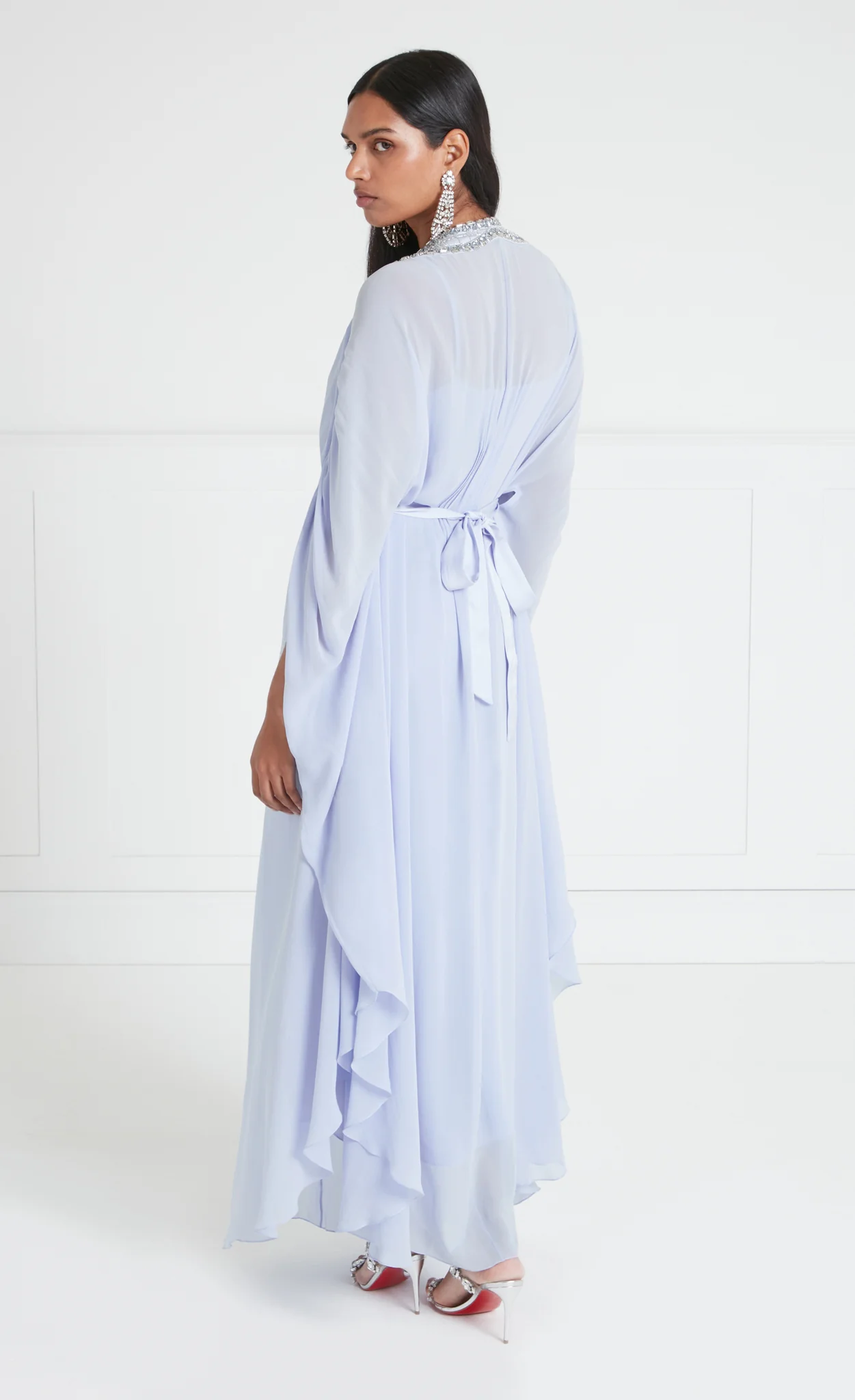 Sofia Long Kaftan - Powder Blue - Image 3