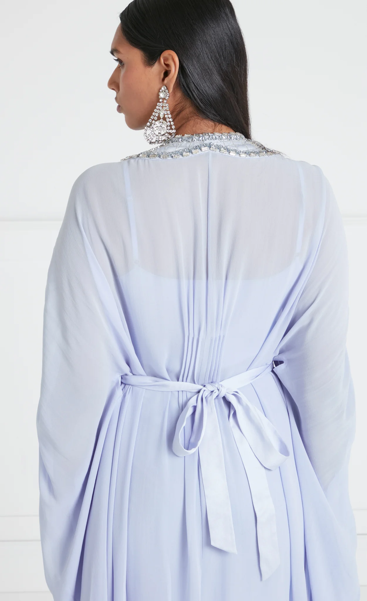 Sofia Long Kaftan - Powder Blue - Image 5
