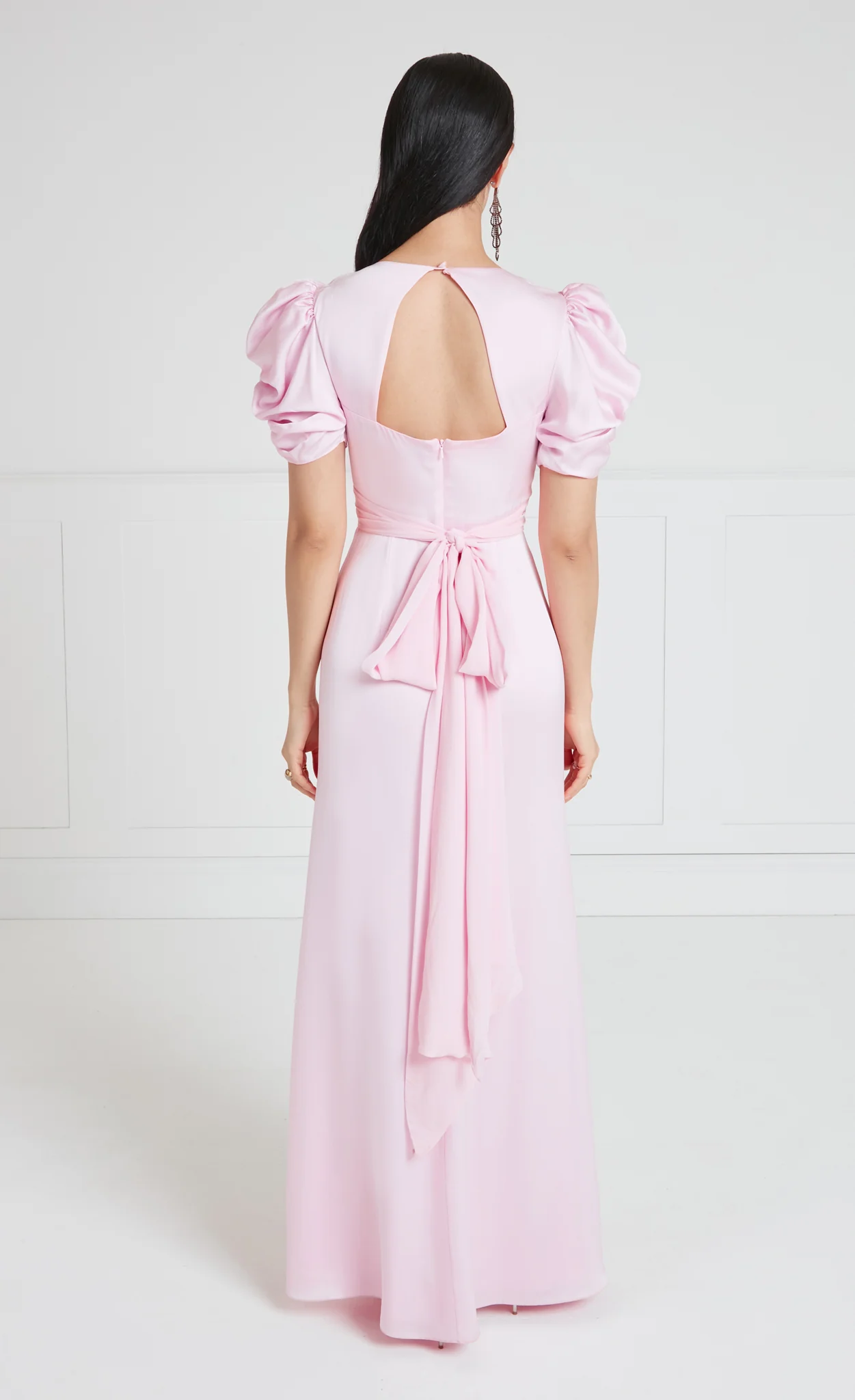 Sofia Sleeved Dress - Powder Pink - Image 4