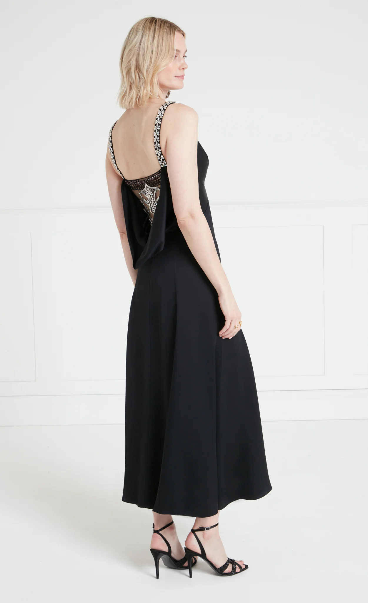 Sofia Strappy Dress - Black - Image 4