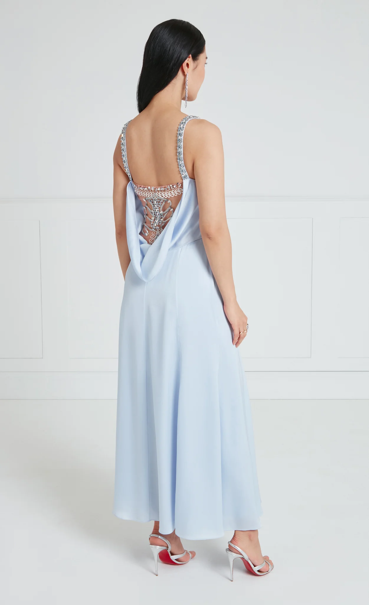 Sofia Strappy Dress - Powder Blue - Image 3