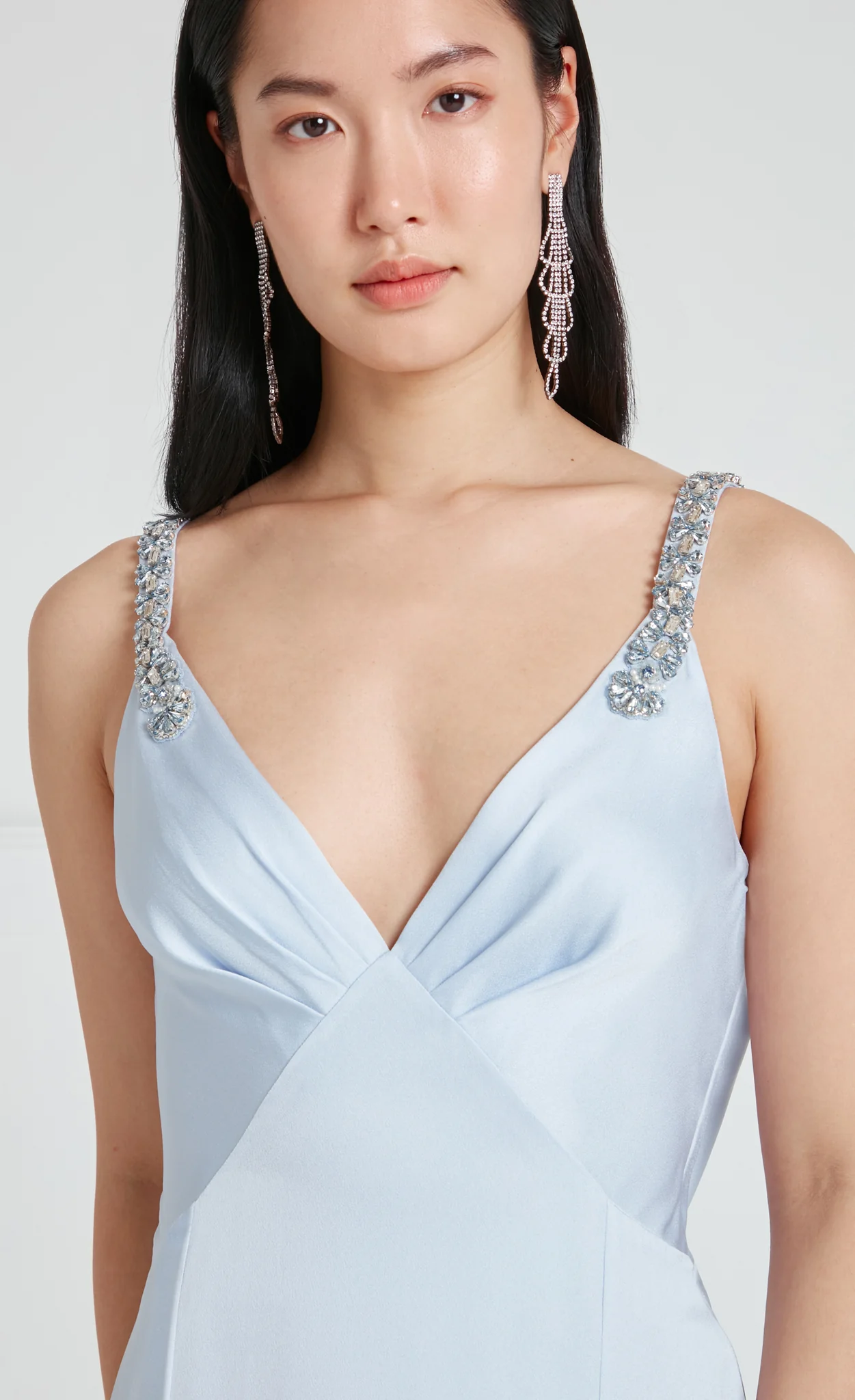 Sofia Strappy Dress - Powder Blue - Image 4