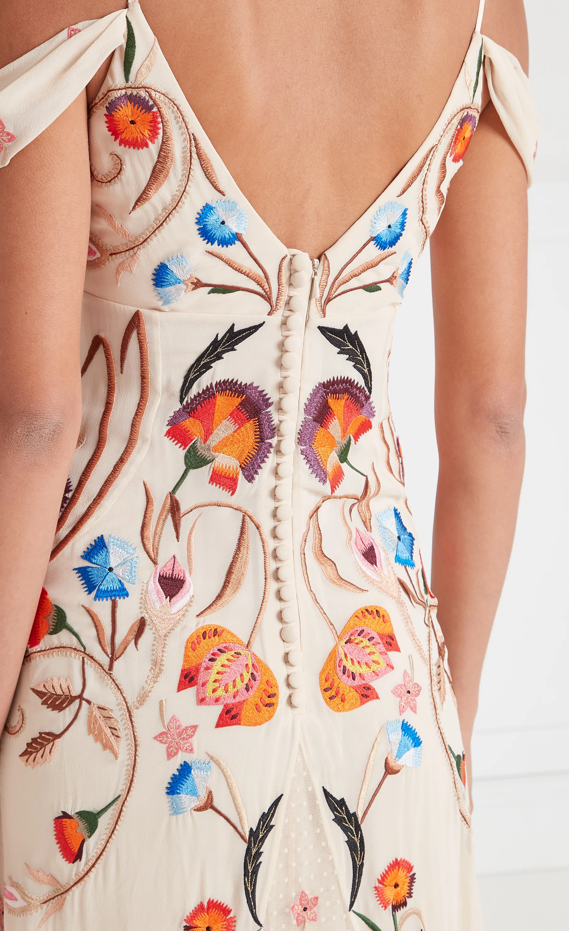 Toledo Strappy Gown - Almond Mix - Image 6