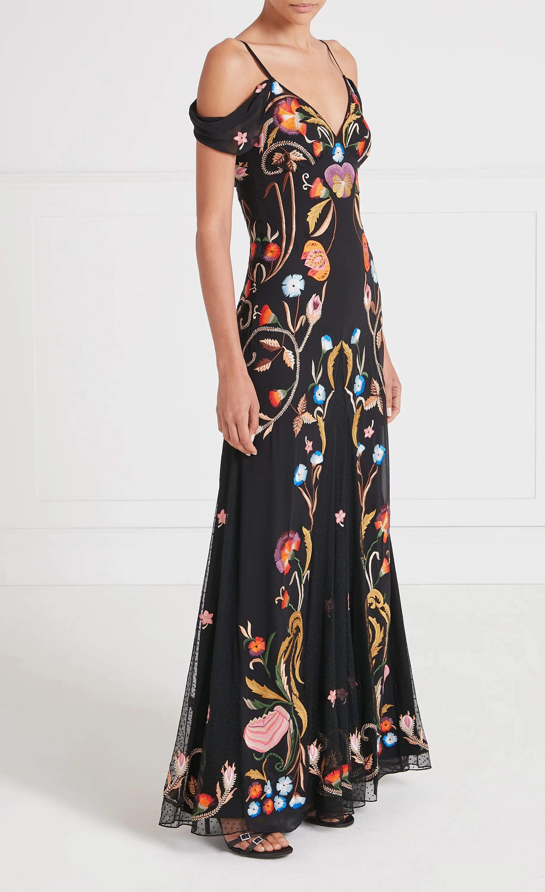 Toledo Strappy Gown - Black Mix - Image 3