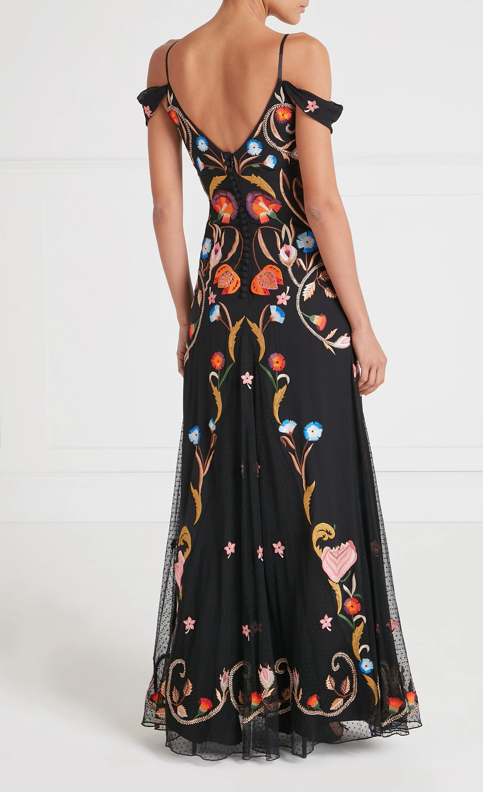 Toledo Strappy Gown - Black Mix - Image 4