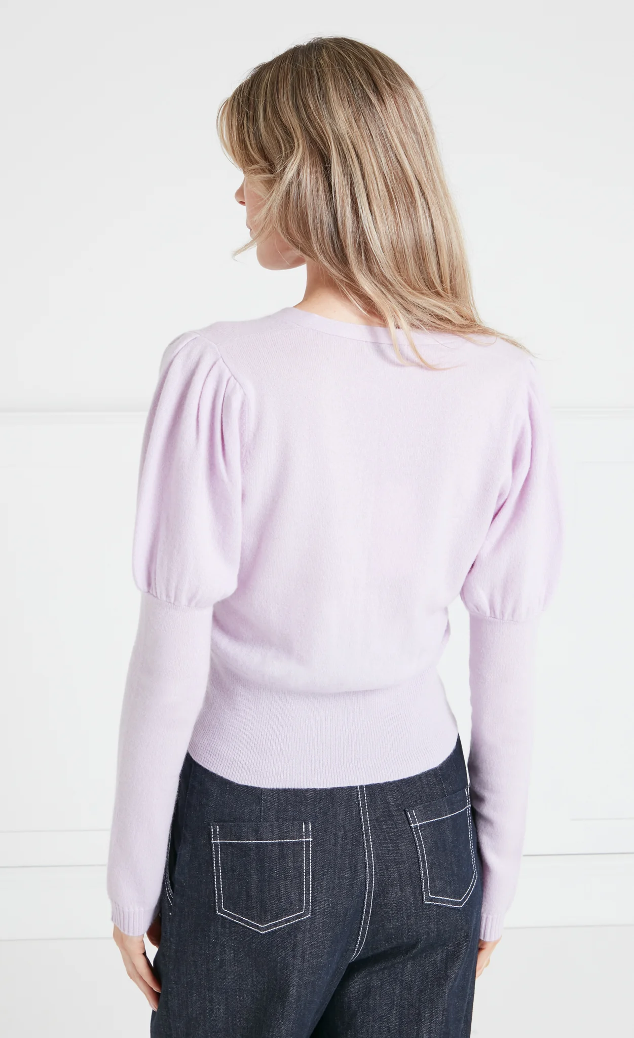 Tonal T-Logo Cardigan - Pink - Image 4