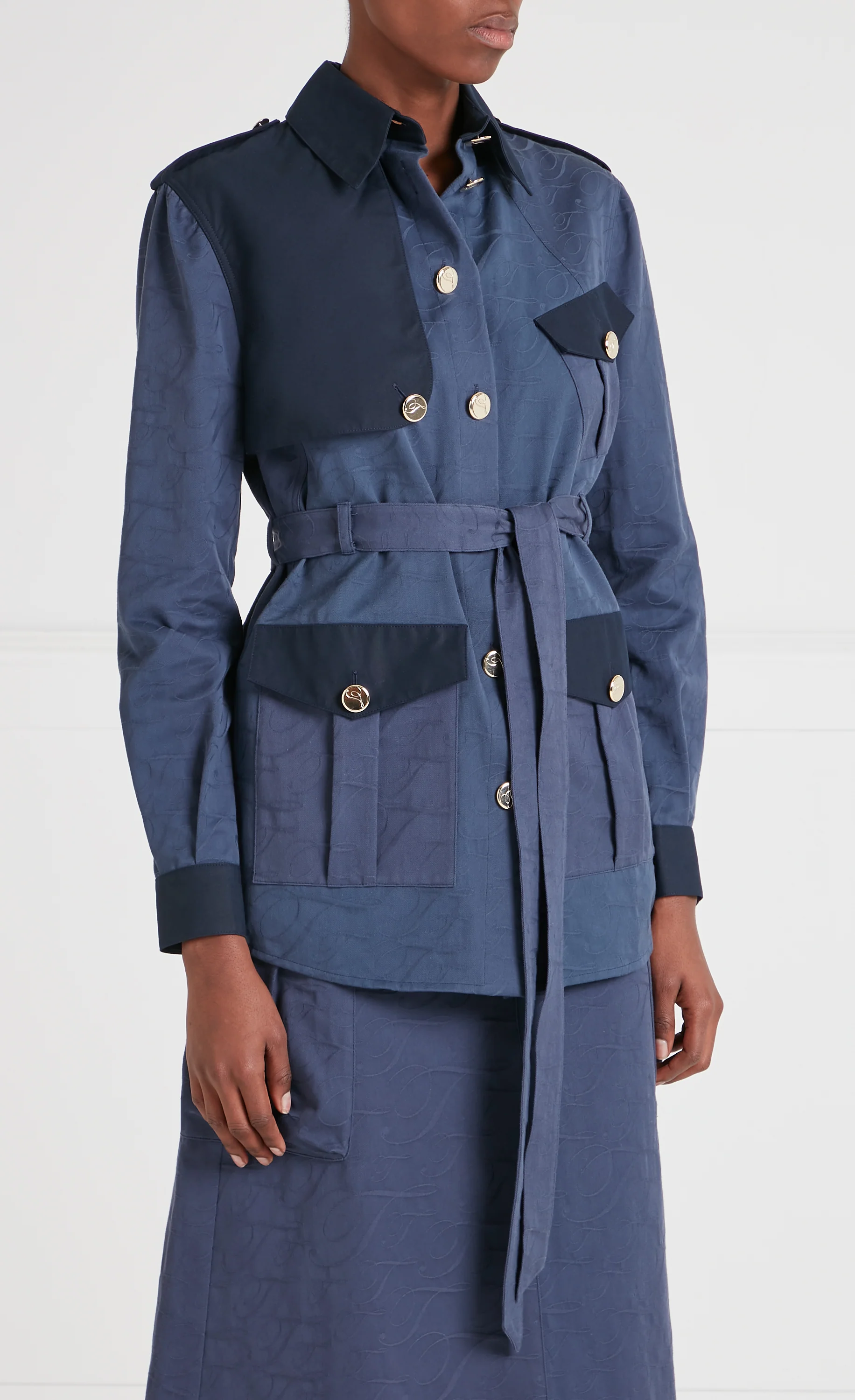 Victory Shirt Jacket - Sea Blue - Image 2