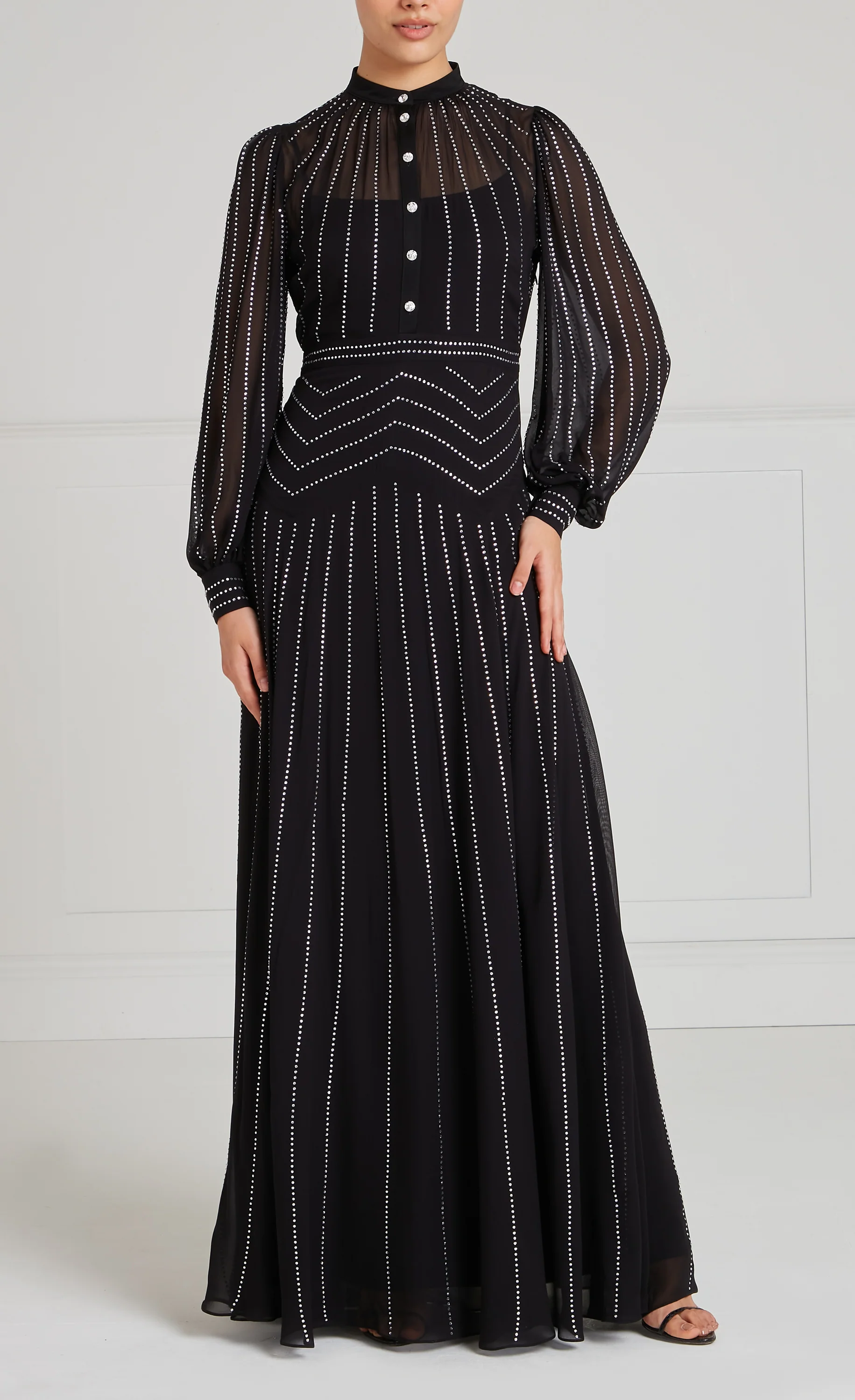 Villanelle Full-Length Dress - Black - Image 2