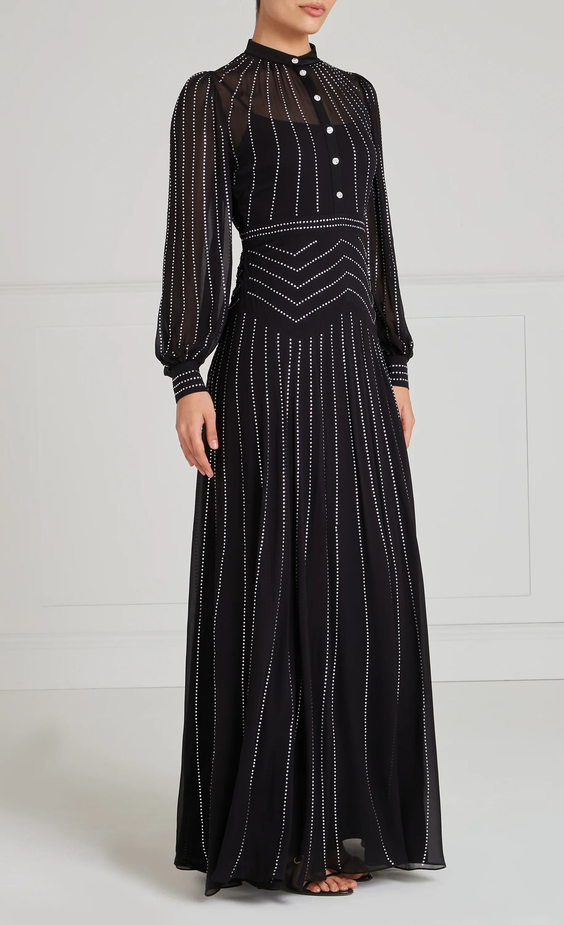 Villanelle Full-Length Dress - Black - Image 3