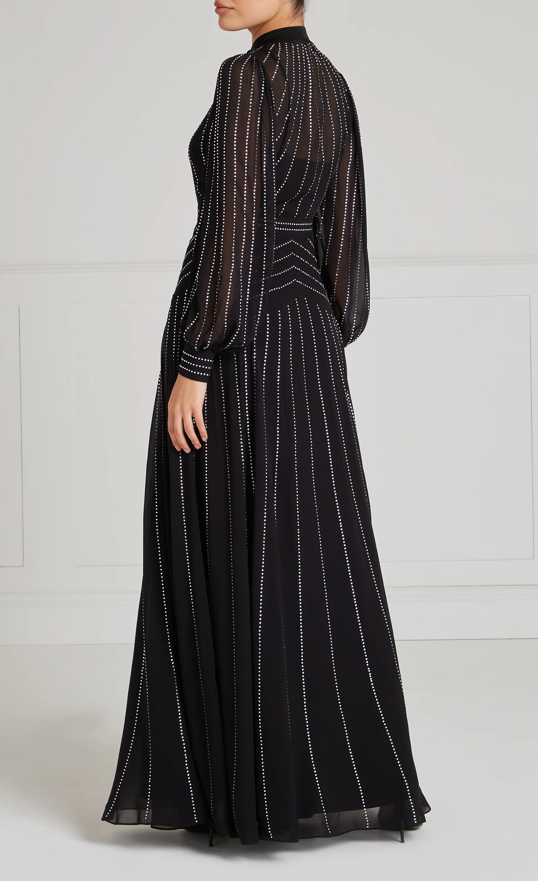 Villanelle Full-Length Dress - Black - Image 4
