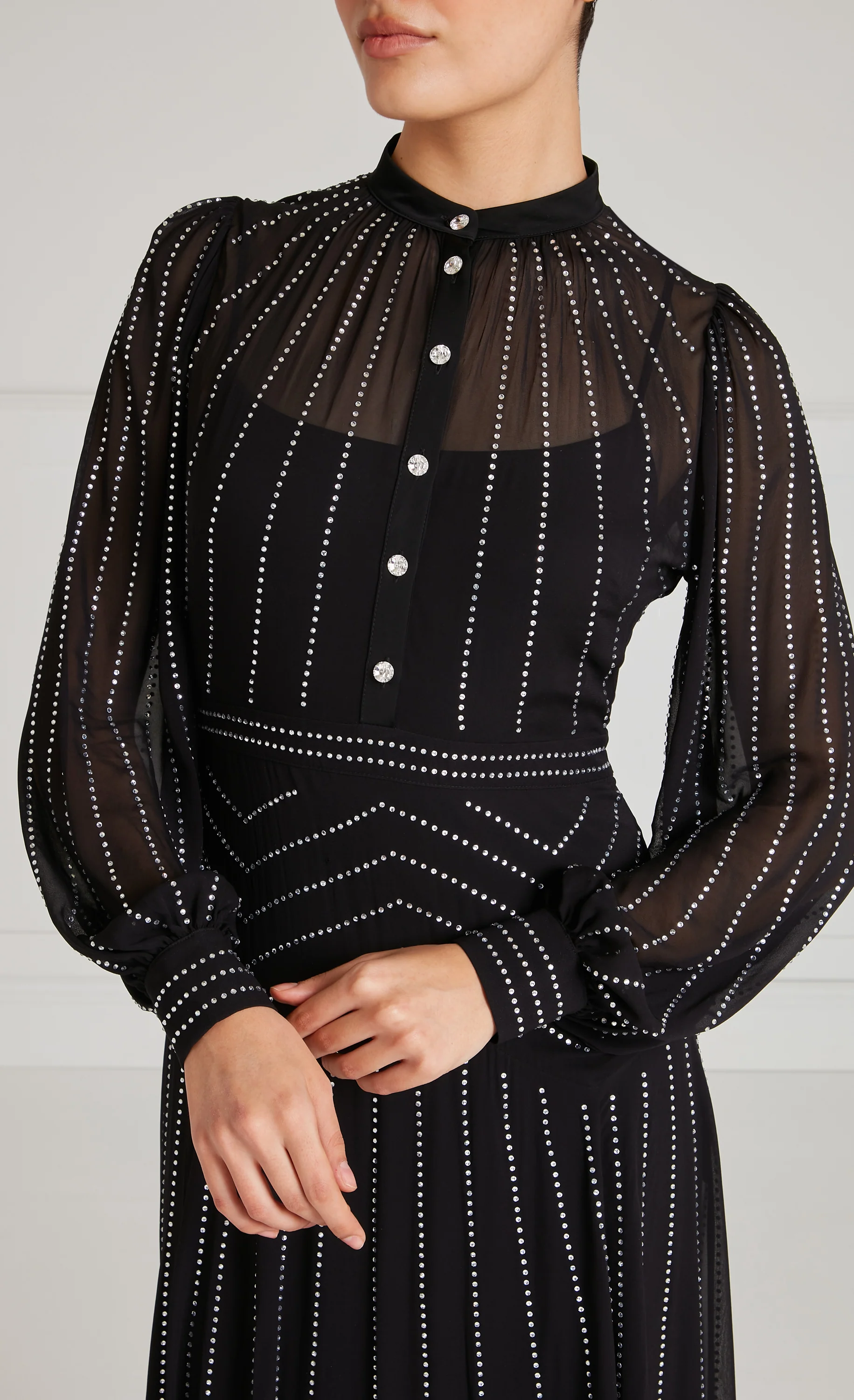 Villanelle Full-Length Dress - Black - Image 5