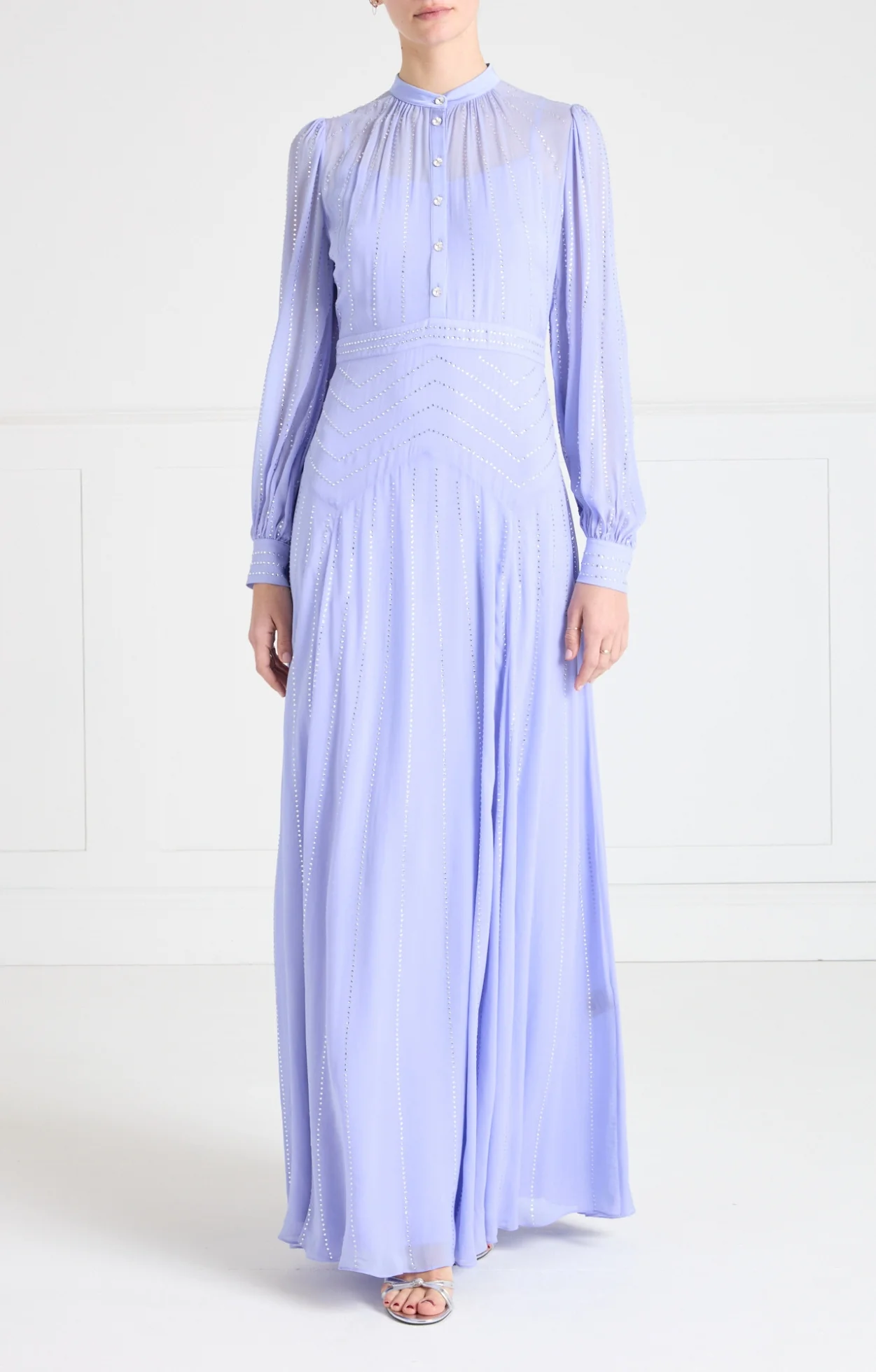 Villanelle Full Length Dress - Lavender Blue - Image 2
