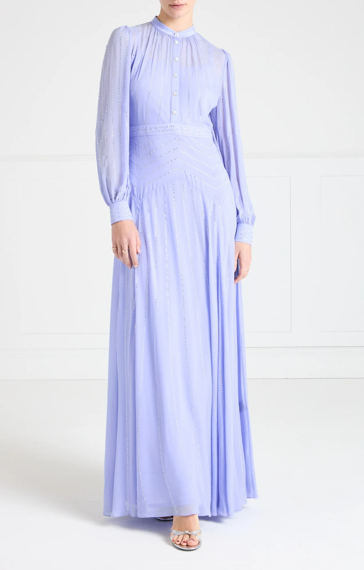 Villanelle Full Length Dress - Lavender Blue - Image 3