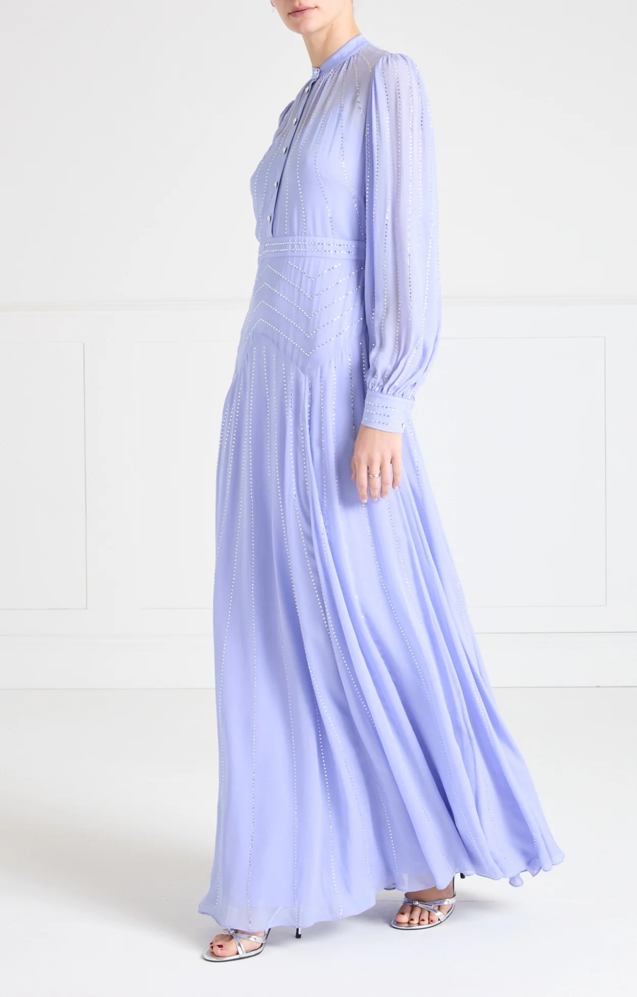 Villanelle Full Length Dress - Lavender Blue - Image 4