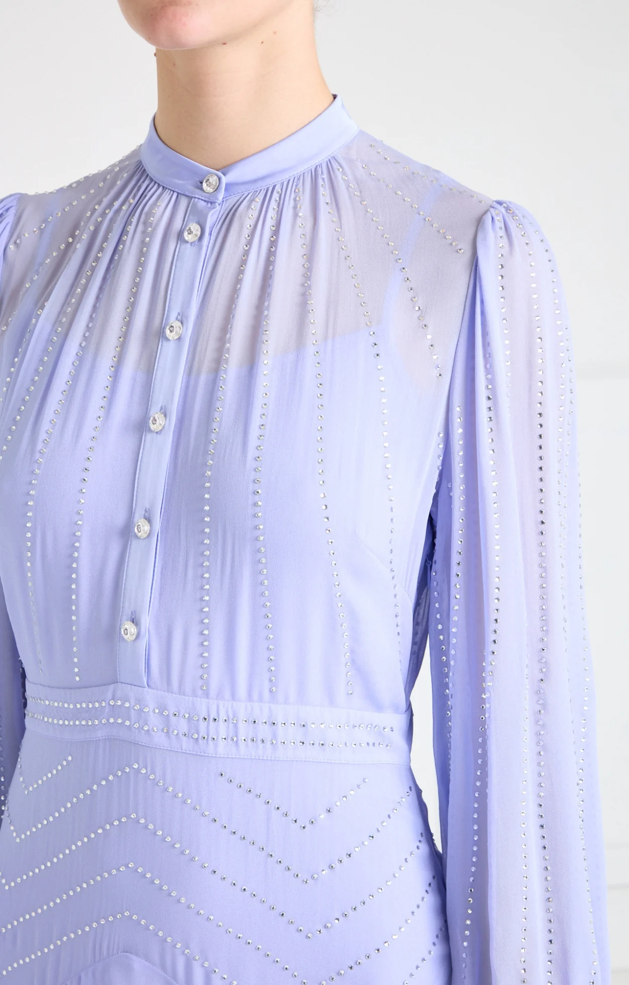 Villanelle Full Length Dress - Lavender Blue - Image 8