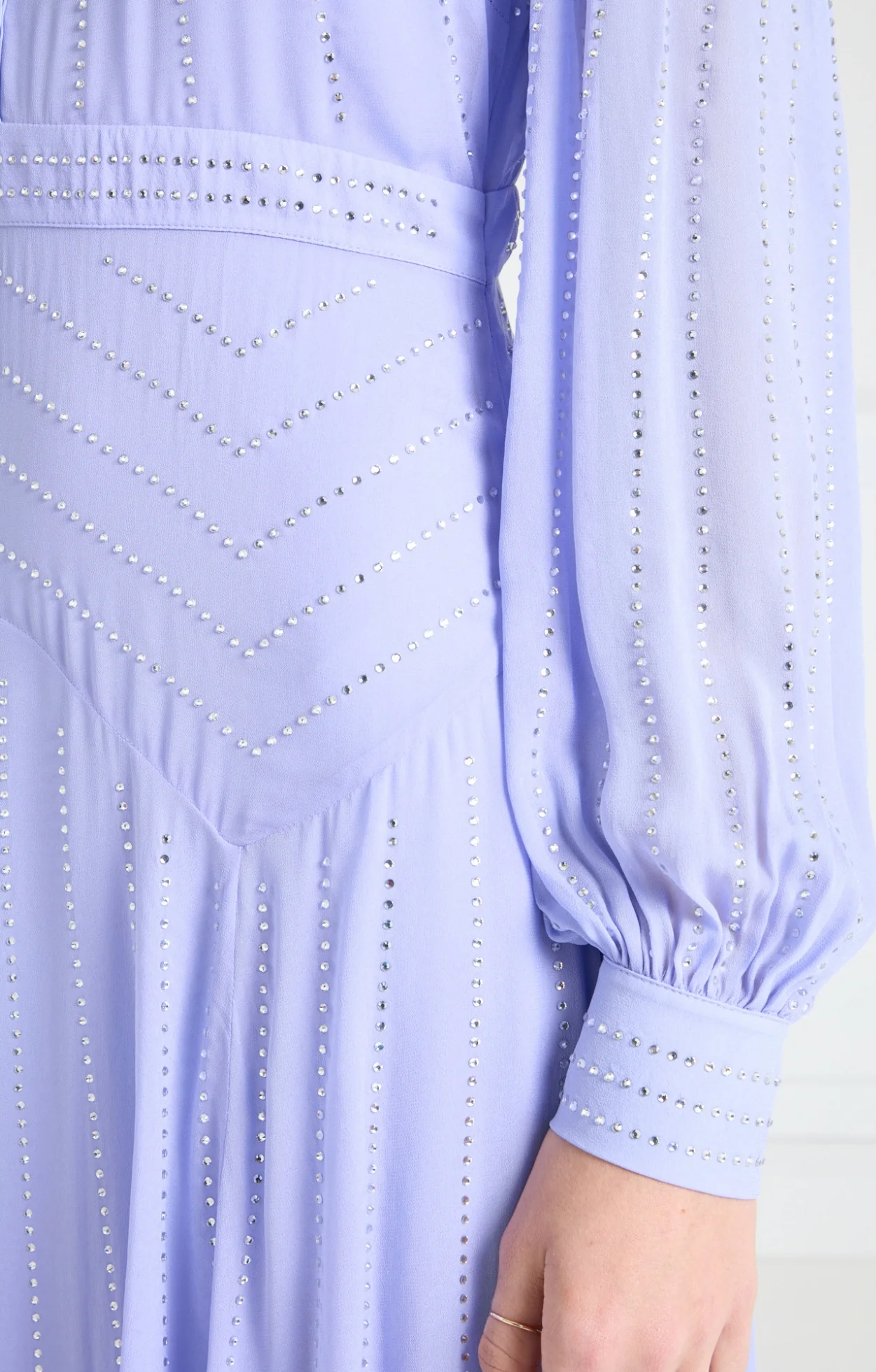 Villanelle Full Length Dress - Lavender Blue - Image 9