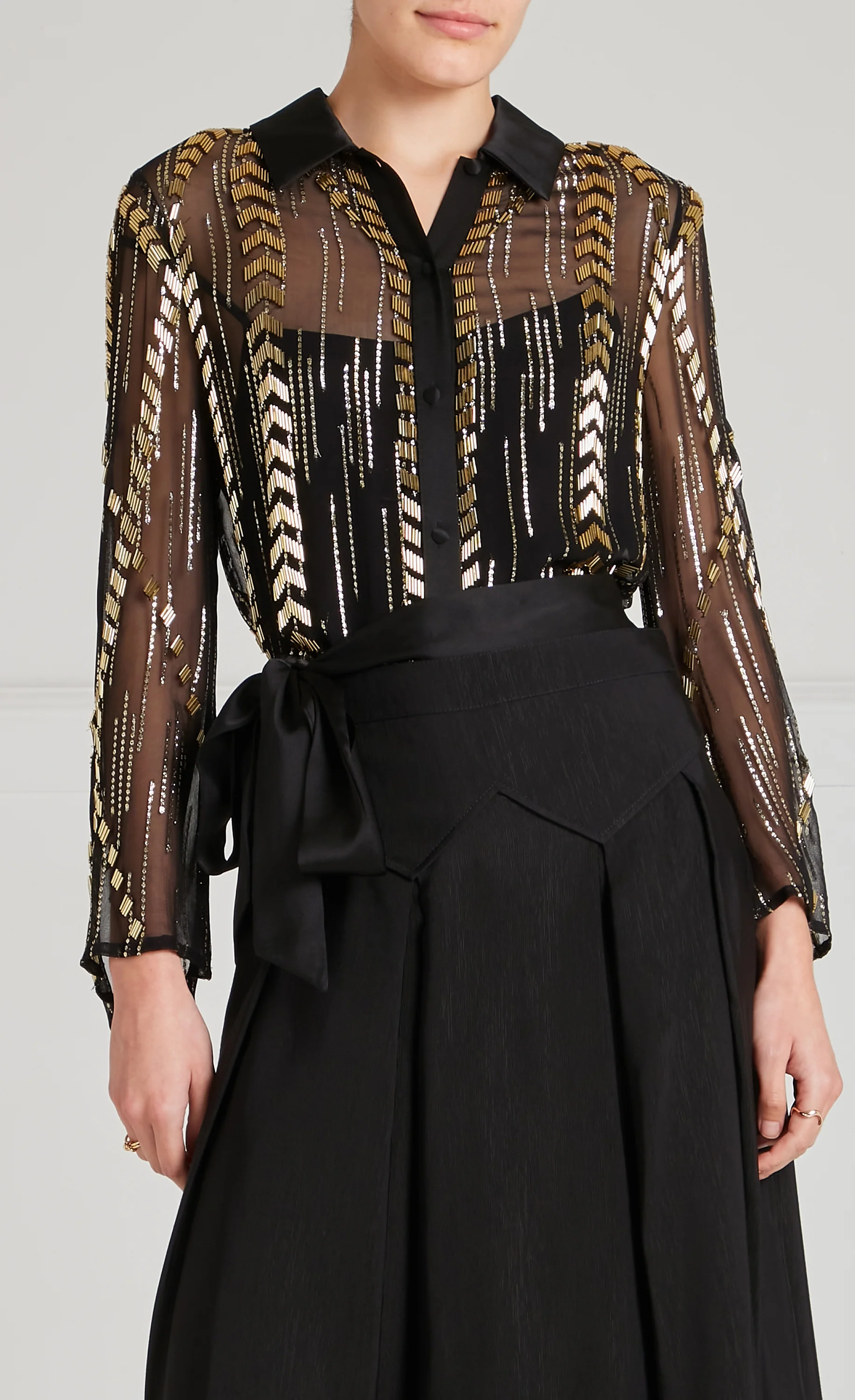 Viola Shirt - Black - Image 3
